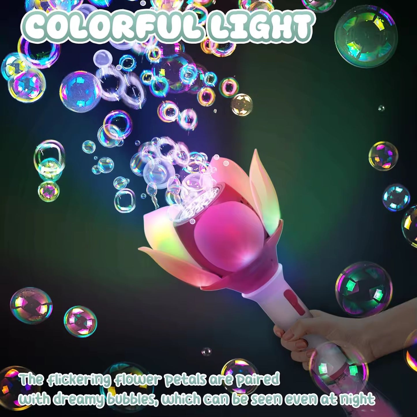 Lotus Light up Automatic Bubble Wands
