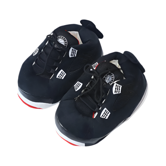 KIDS Courtside Sneaker Slippers - BLACK