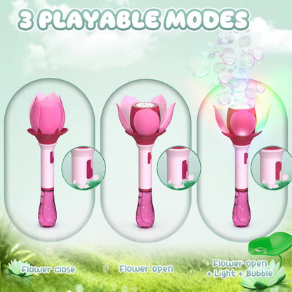 Lotus Light up Automatic Bubble Wands