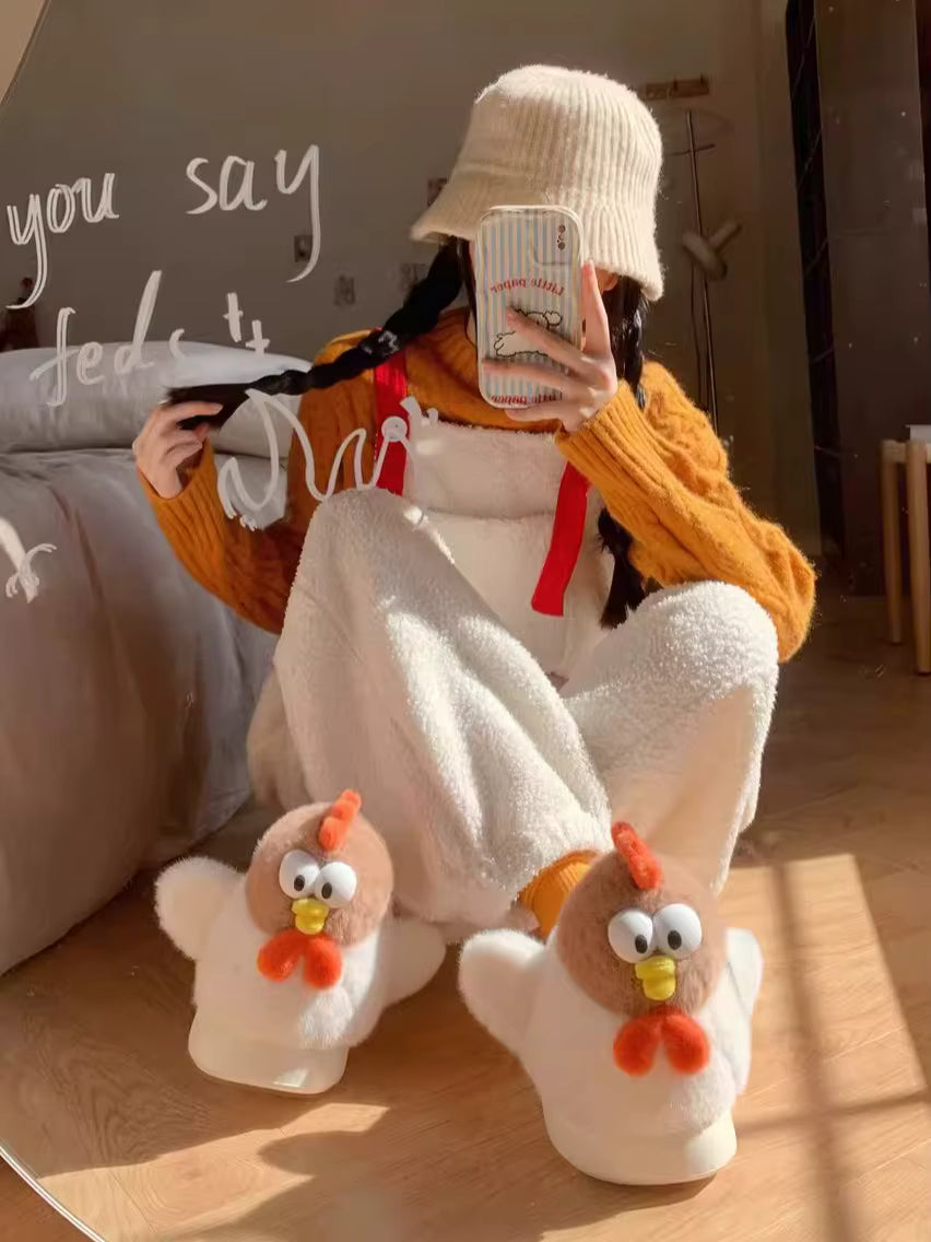 Chicken Plushie Slippers