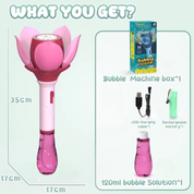 Lotus Light up Automatic Bubble Wands