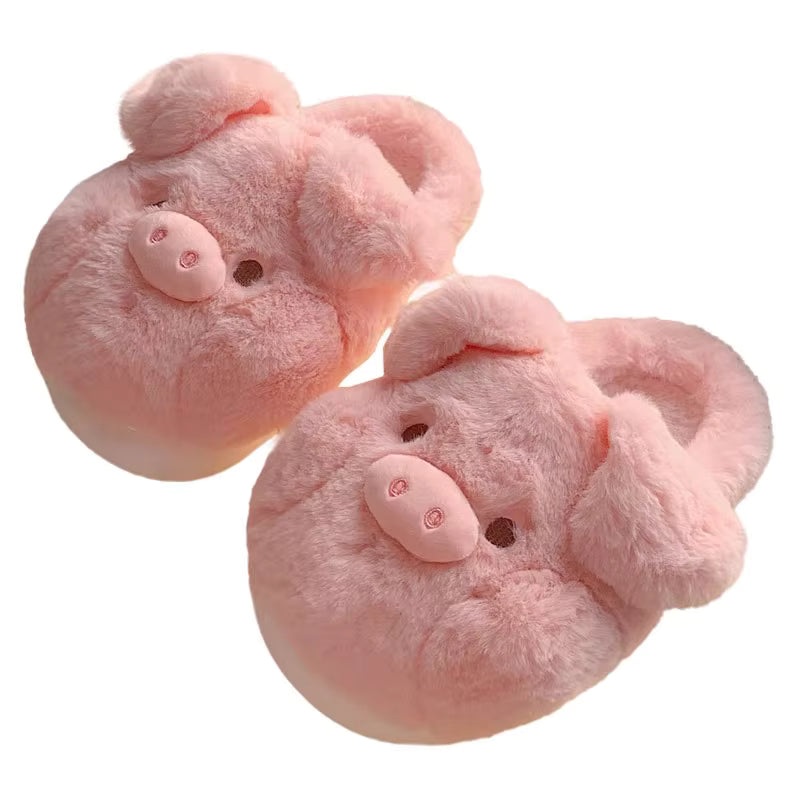 Piggy Plushie Slippers