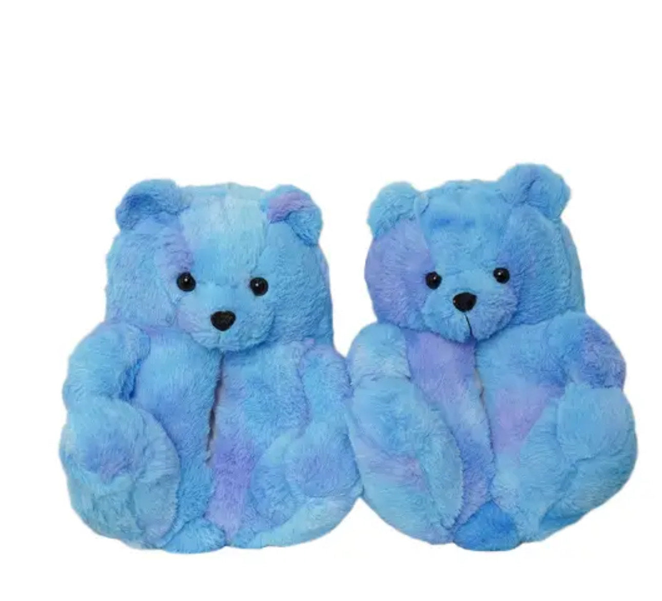 Blue Tie-dye Tuto Teddy Slippers